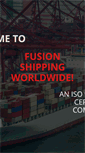 Mobile Screenshot of fusionshipping.com